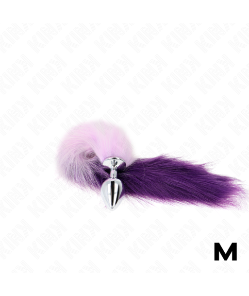 KINK - PLUG ANAL TALLA M 8 X 3.5 CM CON COLA SINTÉTICA 40 CM VIOLETA KINK - PLUG ANAL TALLA M 8 X 3.5 CM CON COLA SINTÉTICA 40 CM VIOLETA