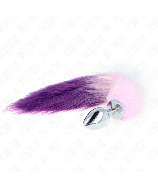 KINK - PLUG ANAL TALLA L 10 X 4 CM CON COLA SINTÉTICA 40 CM VIOLETA KINK - PLUG ANAL TALLA L 10 X 4 CM CON COLA SINTÉTICA 40 CM VIOLETA