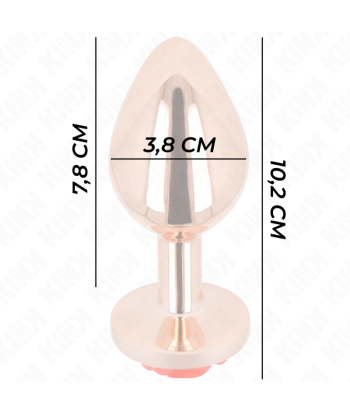 KINK - PLUG ANAL ORO ROSADO ROSA ROJA L