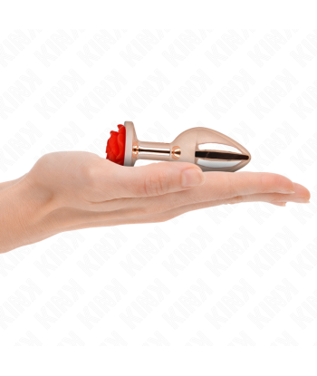 KINK - PLUG ANAL ORO ROSADO ROSA ROJA M
