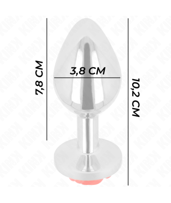 KINK - PLUG ANAL ROSA ROJA TALLA L