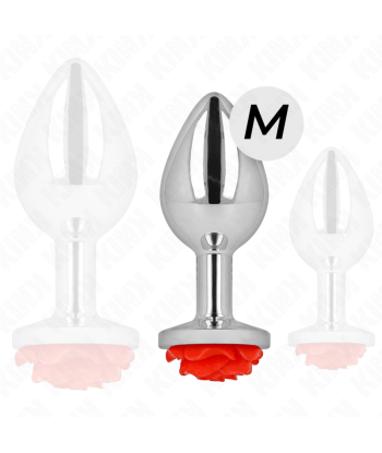KINK - PLUG ANAL ROSA ROJA TALLA M