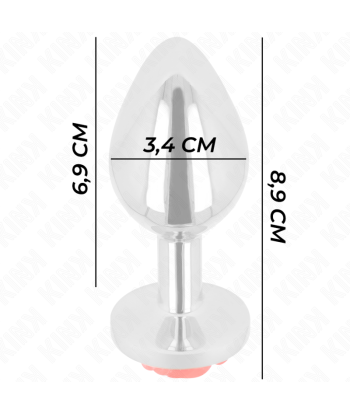 KINK - PLUG ANAL ROSA ROJA TALLA M