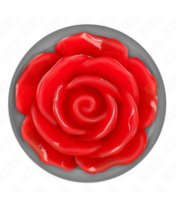 KINK - PLUG ANAL ROSA ROJA TALLA M