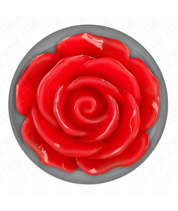 KINK - PLUG ANAL ROSA ROJA TALLA S
