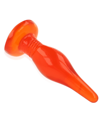 BAILE - PLUG ANAL TACTO SUAVE ROJO 14.2 CM