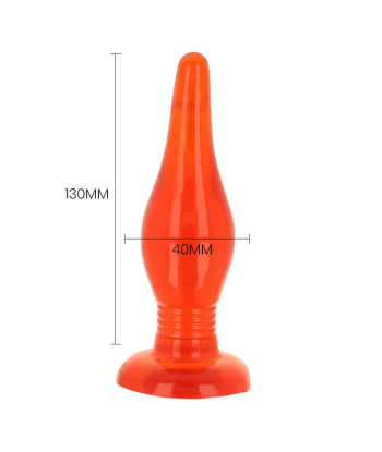 BAILE - PLUG ANAL TACTO SUAVE ROJO 14.2 CM