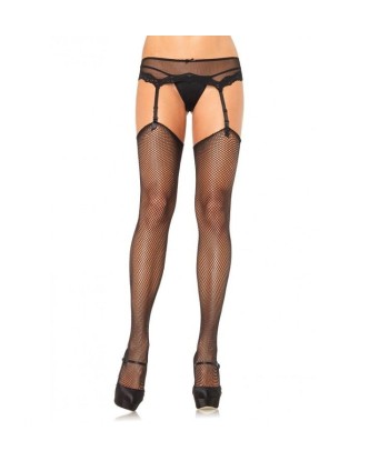 LEG AVENUE - MEDIAS DE RED SIN SILICONA AUTOADHERENTE SUPERIOR