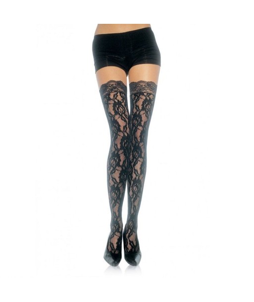 LEG AVENUE - MEDIAS DE ENCAJE FLORAL LEG AVENUE - MEDIAS DE ENCAJE FLORAL
