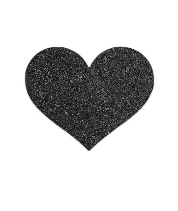 BIJOUX - INDISCRETS PEZONERAS FLASH CORAZÓN NEGRO