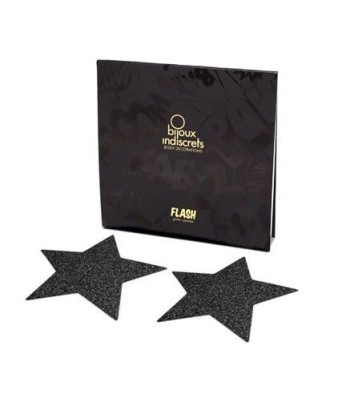 BIJOUX - INDISCRETS PEZONERAS FLASH ESTRELLA NEGRO