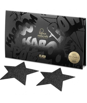 BIJOUX - INDISCRETS PEZONERAS FLASH ESTRELLA NEGRO