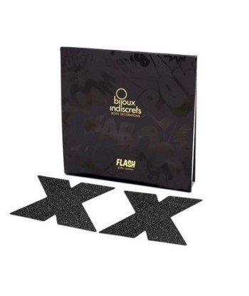 BIJOUX - INDISCRETS PEZONERAS FLASH CRUZ NEGRO