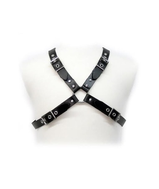 LEATHER BODY - BLACK BUCKLE HARNESS FOR MEN LEATHER BODY - BLACK BUCKLE HARNESS FOR MEN