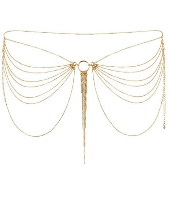 BIJOUX - MAGNIFIQUE JOYA DE CADENAS METLICAS PARA CINTURA DORADA