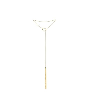 BIJOUX - MAGNIFIQUE COLLAR METLICO CON FLECOS DORADO