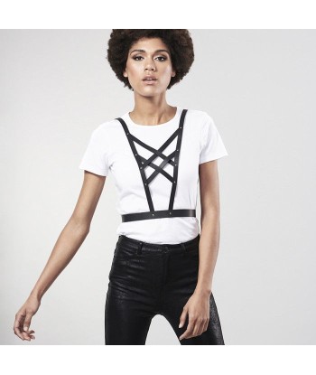 BIJOUX - INDISCRETS MAZE ARNES CRUZADO CON ESCOTE NEGRO