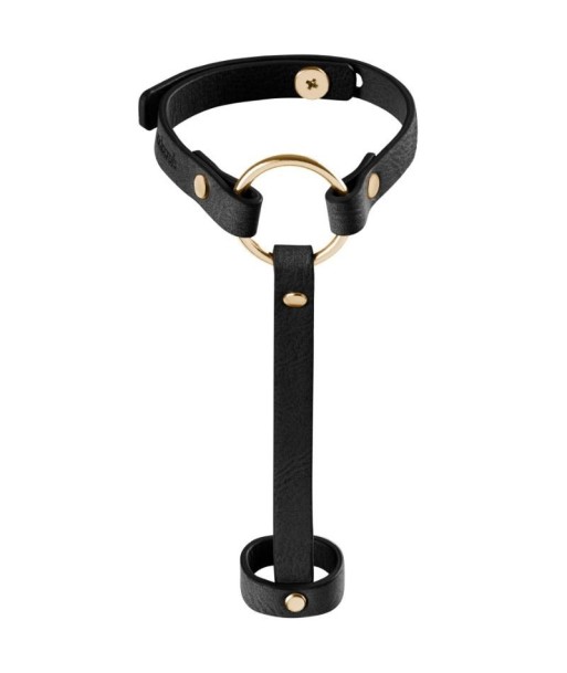 BIJOUX - INDISCRETS MAZE BRAZALETE - ARNÉS PARA MANOS NEGRO