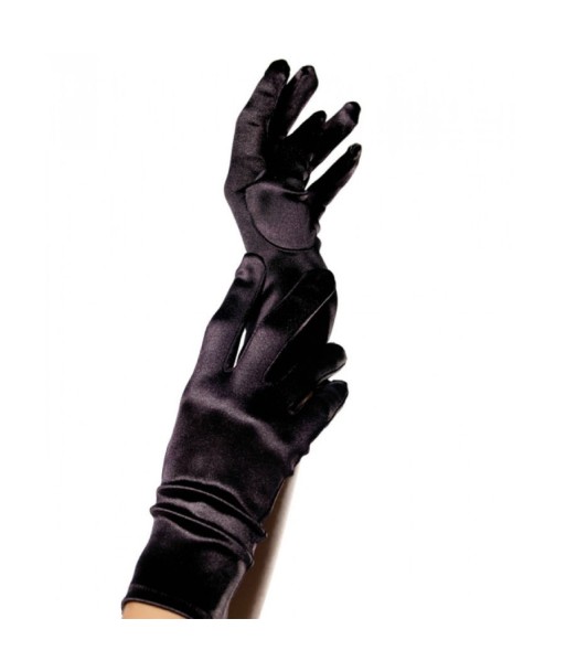 LEG AVENUE - GUANTES SATIN NEGRO LEG AVENUE - GUANTES SATIN NEGRO