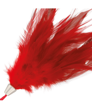 DARKNESS - PLUMA ESTIMULADORA ROJO 17CM