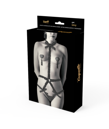COQUETTE CHIC DESIRE - LINGERIE SET CON PEZONERAS DELUXE