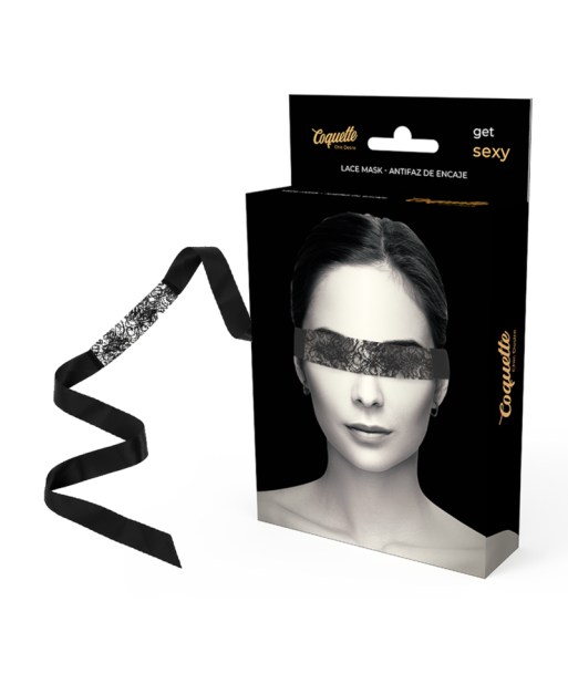 COQUETTE CHIC DESIRE - ANTIFAZ ENCAJE NEGRO CINTA
