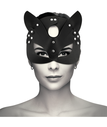 COQUETTE CHIC DESIRE - MASCARA CUERO VEGANO CON OREJAS DE GATO
