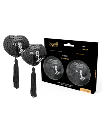 COQUETTE CHIC DESIRE - CUBRE PEZONES NEGRO LENTEJUELAS