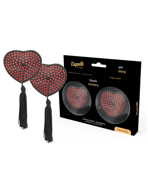 COQUETTE CHIC DESIRE - CUBRE PEZONES ROJO - NEGRO COQUETTE CHIC DESIRE - CUBRE PEZONES ROJO - NEGRO