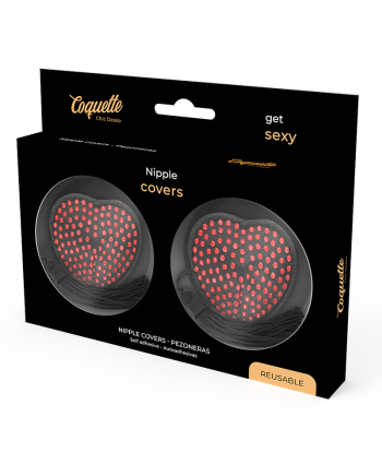 COQUETTE CHIC DESIRE - CUBRE PEZONES ROJO - NEGRO