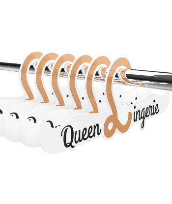 QUEEN LINGERIE - PERCHA PARA LENCERIA 27.5 CM 1 UNIDAD