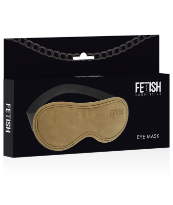 FETISH SUBMISSIVE ORIGEN - ANTIFAZ CUERO VEGANO CON FORRO DE NEOPRENO