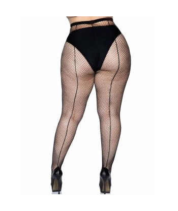 LEG AVENUE - MEDIAS EN RED NEGRO TALLA GRANDE
