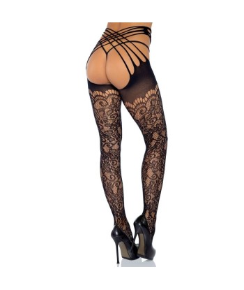 LEG AVENUE - WRAP AROUND CROTHLESS TIGHTS ONE SIZE