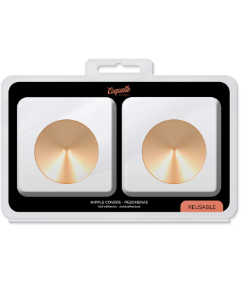 COQUETTE CHIC DESIRE - CUBRE PEZONES METAL CIRCULOS DORADOS