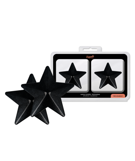 COQUETTE CHIC DESIRE - CUBRE PEZONES METAL ESTRELLAS NEGRAS COQUETTE CHIC DESIRE - CUBRE PEZONES METAL ESTRELLAS NEGRAS