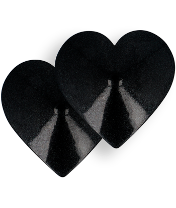 COQUETTE CHIC DESIRE - CUBRE PEZONES METAL CORAZONES NEGROS