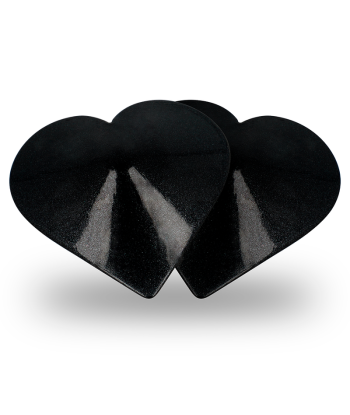 COQUETTE CHIC DESIRE - CUBRE PEZONES METAL CORAZONES NEGROS