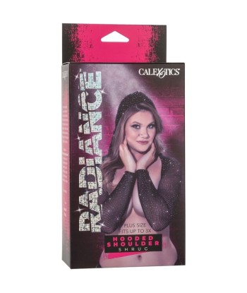 CALEXOTICS - RADIANCE ENCOGIMIENTO DE HOMBROS CON CAPUCHA PEDRERÍA TALLA GRANDE