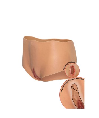 HIDDEN DESIRE - ALTER EGO BRAGA VAGINA Y ANO ABIERTA CINTURA MEDIA NATURAL
