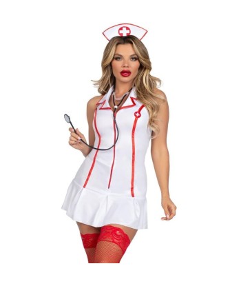 LEG AVENUE - DISFRAZ ENFERMERA JEFA BLANCO S-M