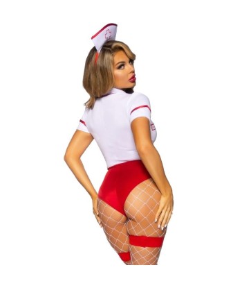 LEG AVENUE - DISFRAZ ENFERMERA SEXY ROJO-BLANCO M