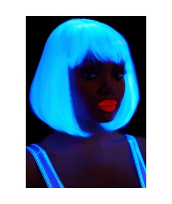 LEG AVENUE - PELUCA CORTE BOB FOSFORESCENTE BLANCO