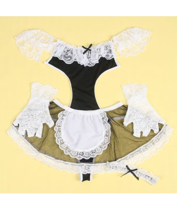 SUBBLIME - 954307 DISFRAZ DE CRIADA SEXY NEGRO-BLANCO S-M