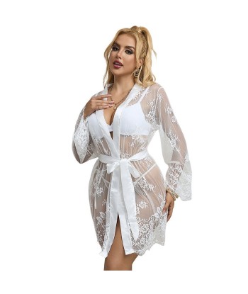 SUBBLIME - 954376 CAMISÓN DE MANGA LARGA CON DISEÑO FLORAL BLANCO L-XL