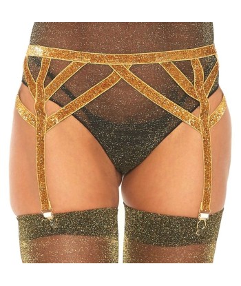 LEG AVENUE - LIGUERO LUREX DORADO TALLA ÚNICA