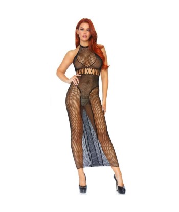 LEG AVENUE - VESTIDO EN RED CON ESPALDA DESCUBIERTA T.U.