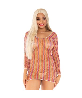 LEG AVENUE - VESTIDO CORTO MULTICOLOR TALLA ÚNICA