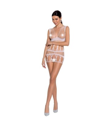 PASSION - WOMAN BS089 BODYSTOCKING BLANCO TALLA ÚNICA