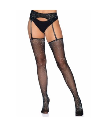 LEG AVENUE - MEDIAS BRILLANTES CON LIGUERO TALLA ÚNICA